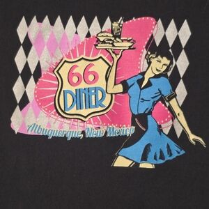 50s Diner Girl Route 66 Graphic Tee
